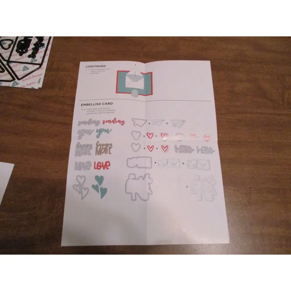 DIAMOND PRESS HAPPY MAIL MESSAGE KIT STAMP & DIE SET